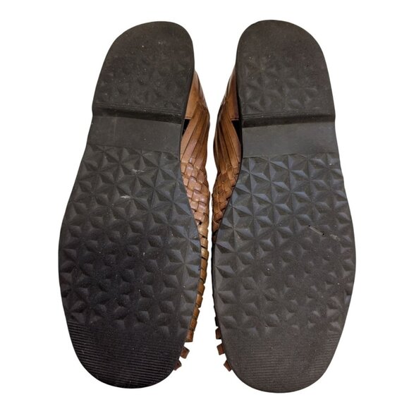 Sunsteps Hand-Woven Leather Huarache Sandals Brown Mens Size 9.5 - Picture 8 of 10